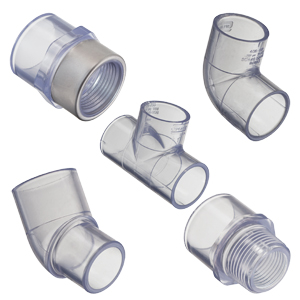 PVC Clear Schedule 40 Pipe & Fittings